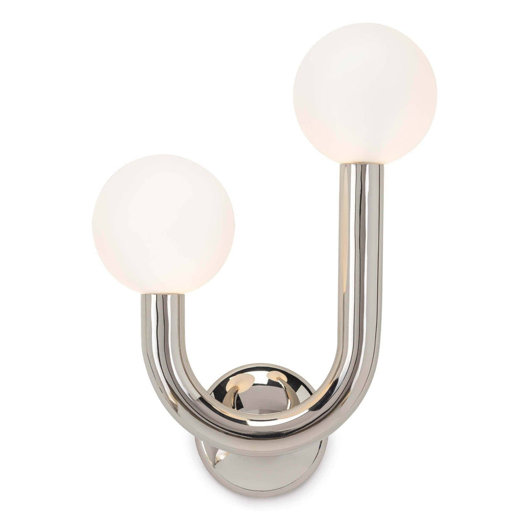 Happy Left Sconce in polished nickel