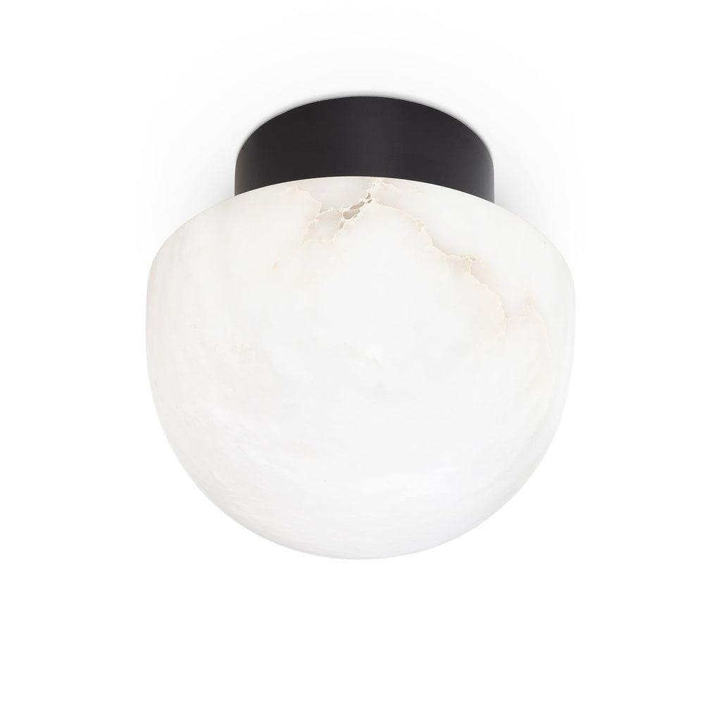 Parker Alabaster Flush Mount - Oil Rubbed Bronze