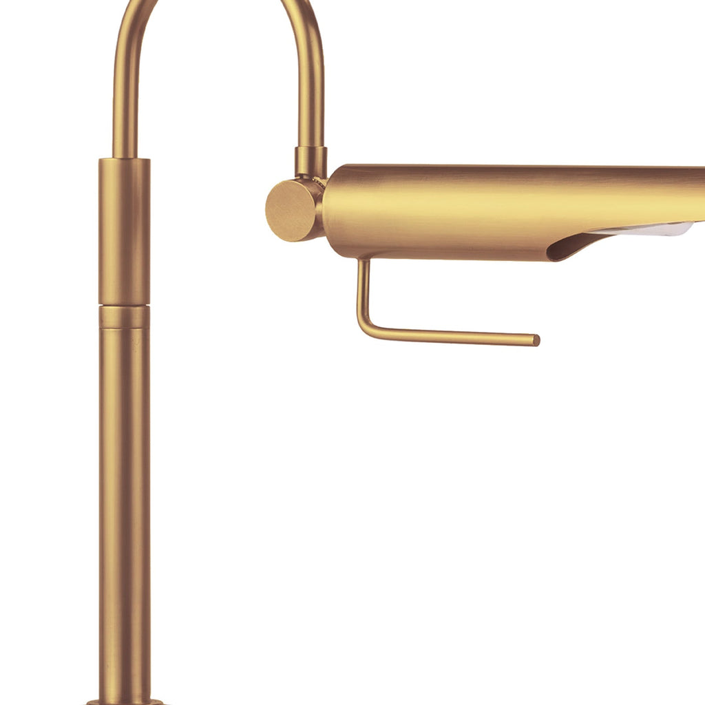 Raven Task Lamp - Natural Brass