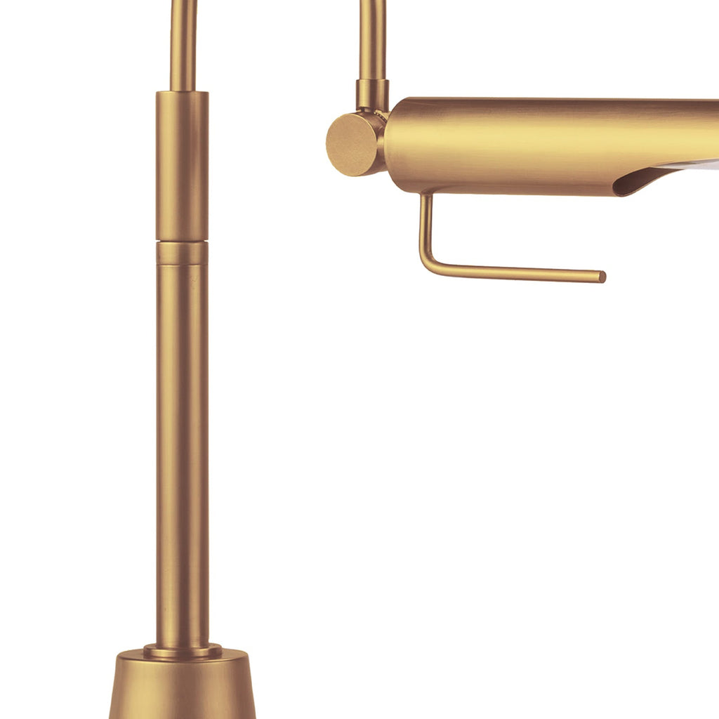 Raven Task Lamp - Natural Brass