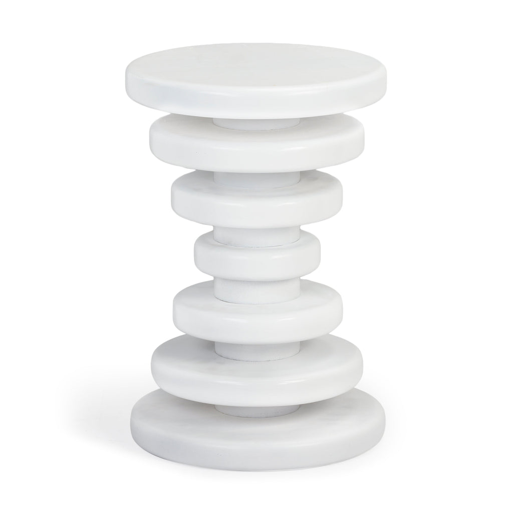 Strata Drink Table - White