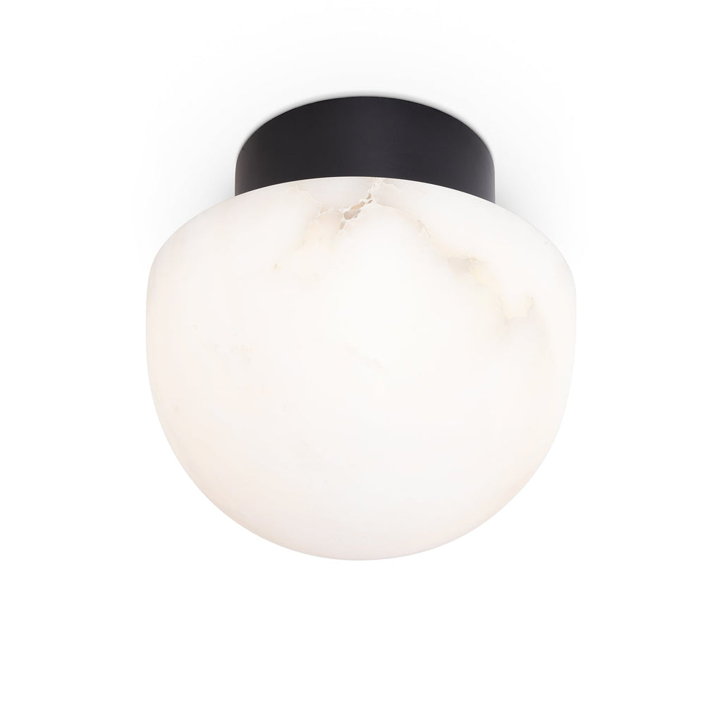 Parker Alabaster Flush Mount - Oil Rubbed Bronze