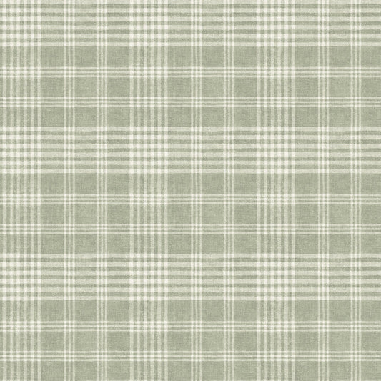 Perry Plaid Wallpaper - Green