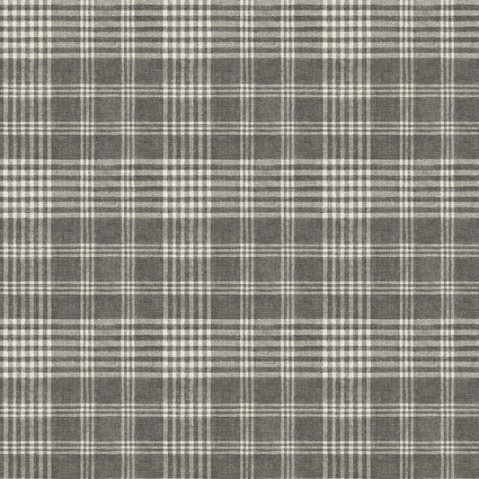Perry Plaid Wallpaper - Black