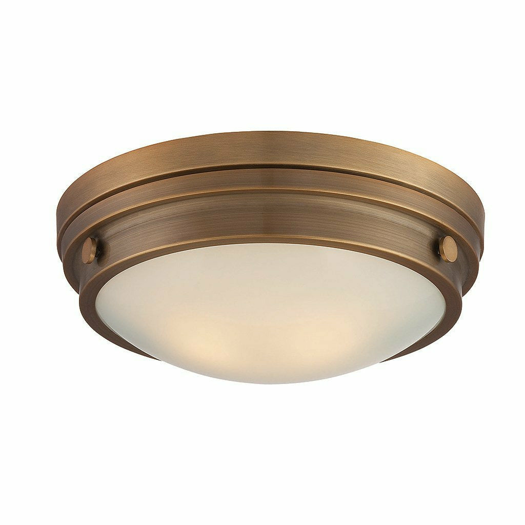 Victoire Flush Mount | Warm Brass