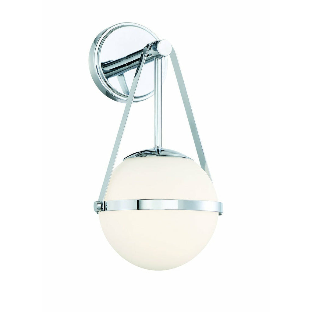 Polson 1-Light Wall Sconce in Polished Chrome