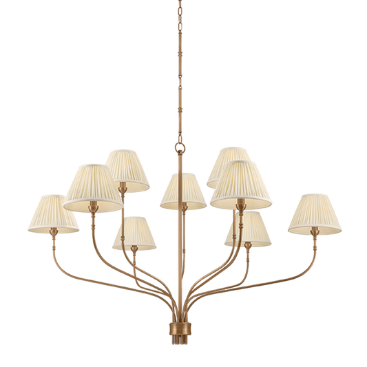 Garnerville Cream Linen Chandelier | Chandeliers | Hudson Valley Lighting - Light House Co.