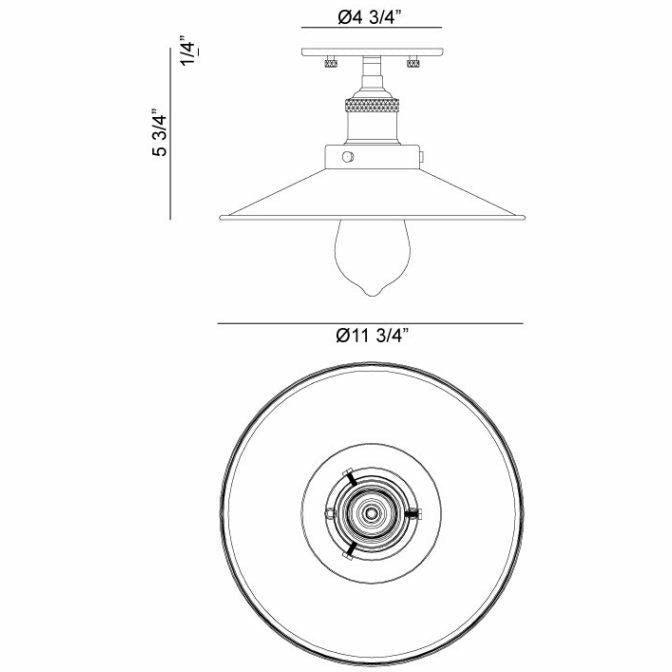 Bulstrode's Workshop Flush Mount | Flush Mounts | Matteo - Light House Co.