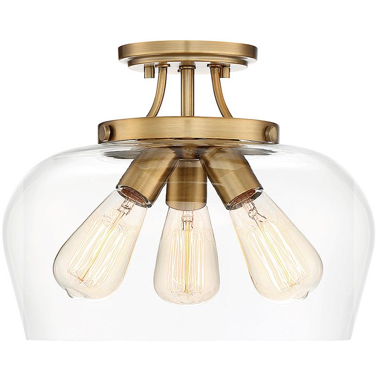 Octave Large Semi Flush Mount | Flush Mounts | Savoy House - Light House Co.