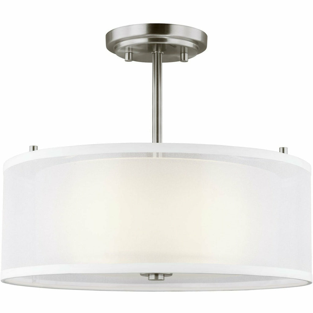 Elmwood Park Two Light Semi-Flush Mount | Flush Mounts | Generation Lighting - Light House Co.