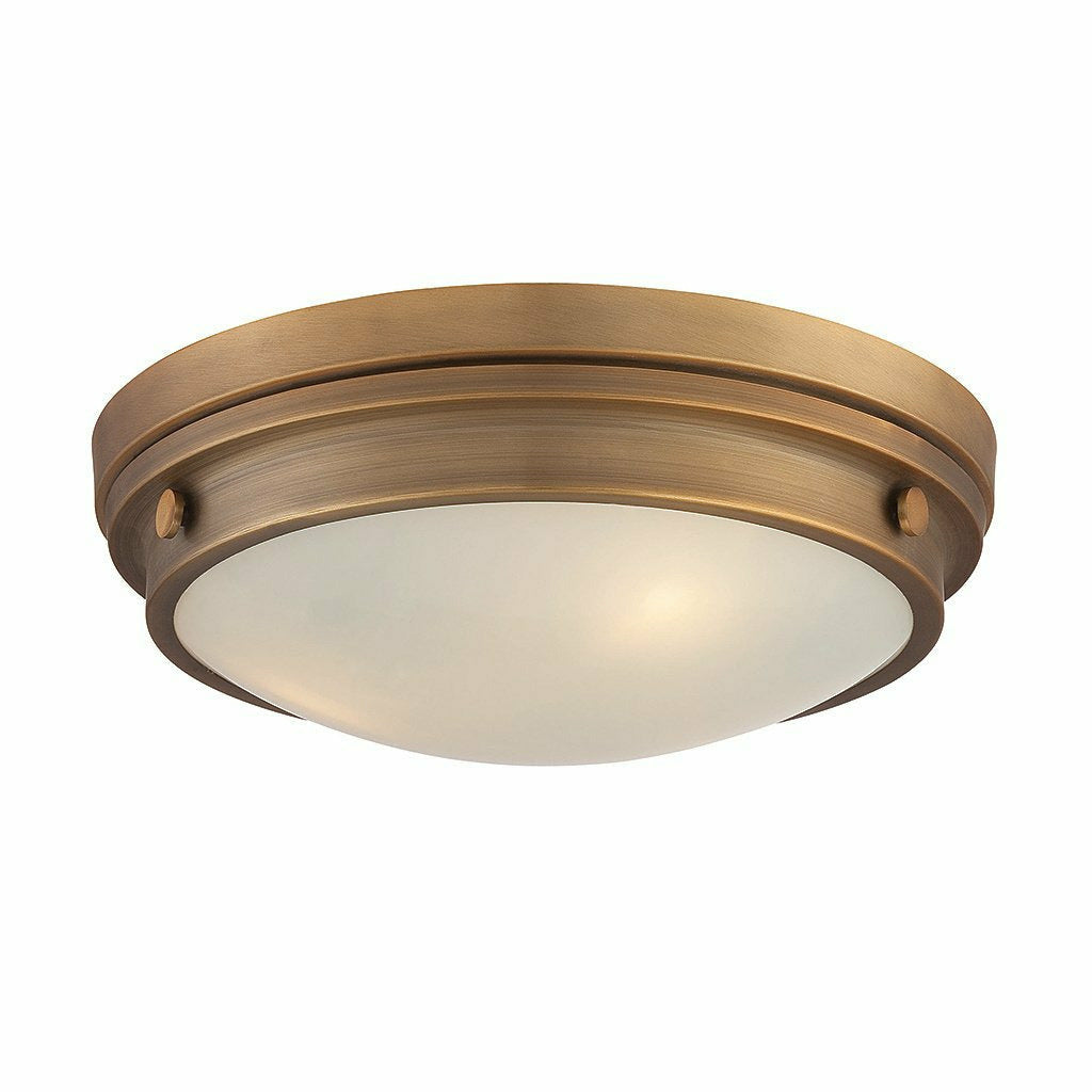 Victoire Flush Mount | Warm Brass