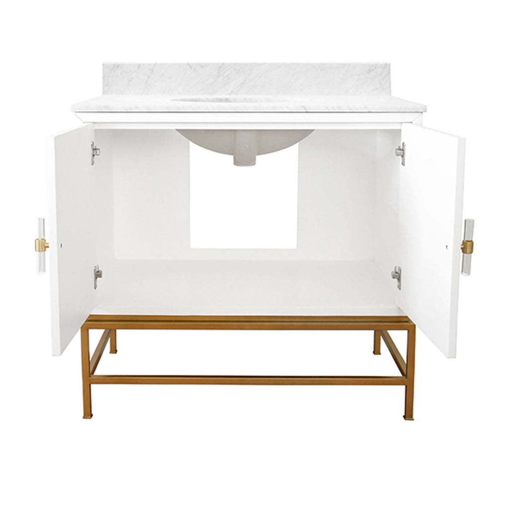 Aspro Bath Vanity - Matte White Lacquer