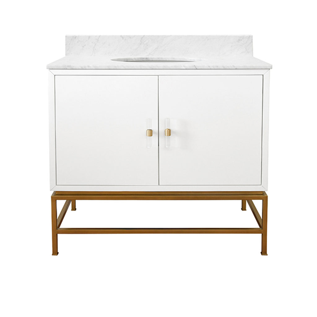 Aspro Bath Vanity - Matte White Lacquer