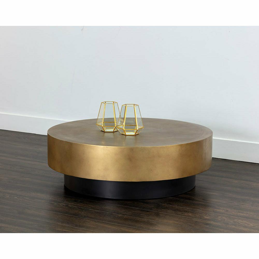 Bernaby Coffee Table - Antique Brass - Light House Co.